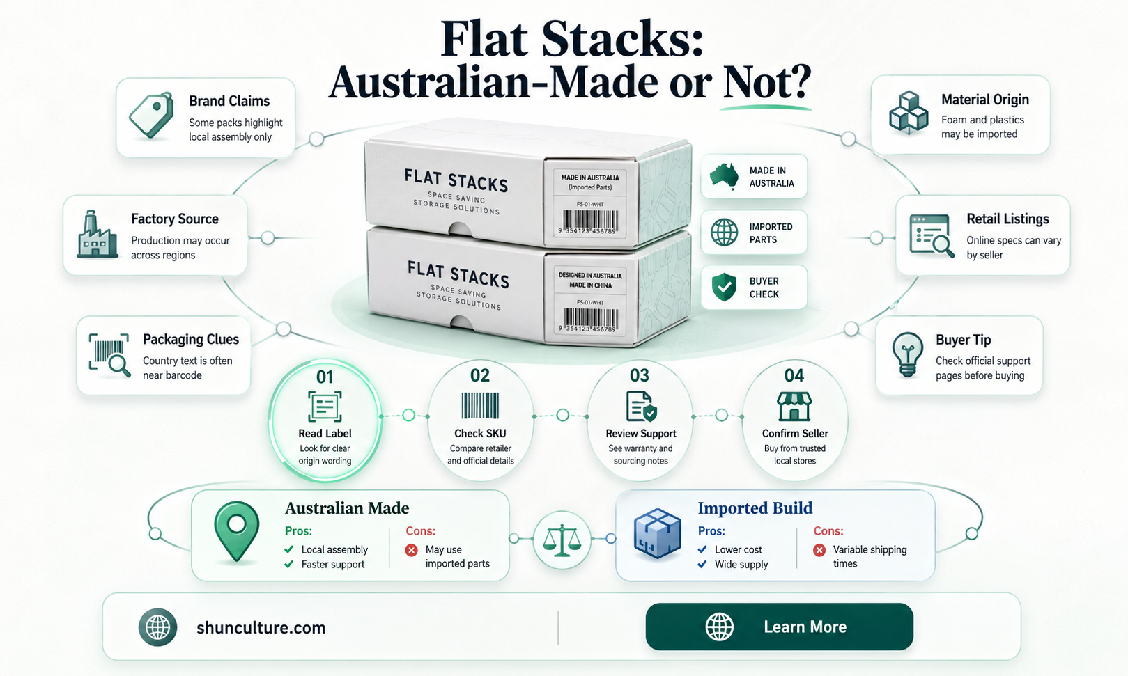 are flat stacks made in australia