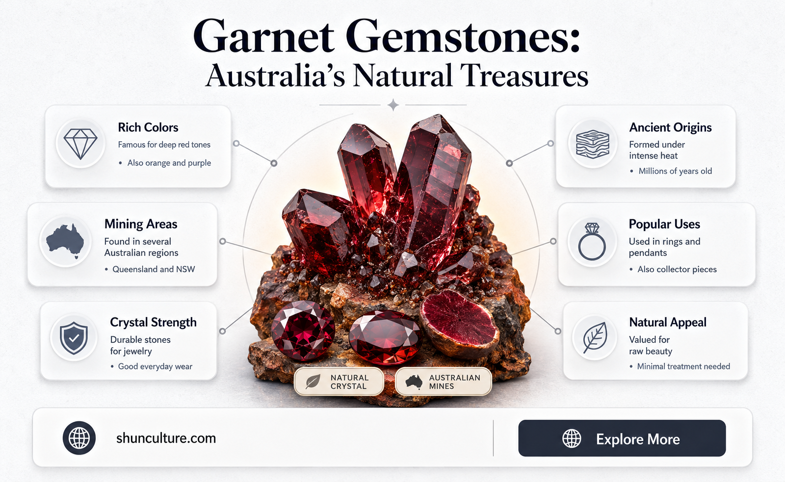 are garnets found in australia