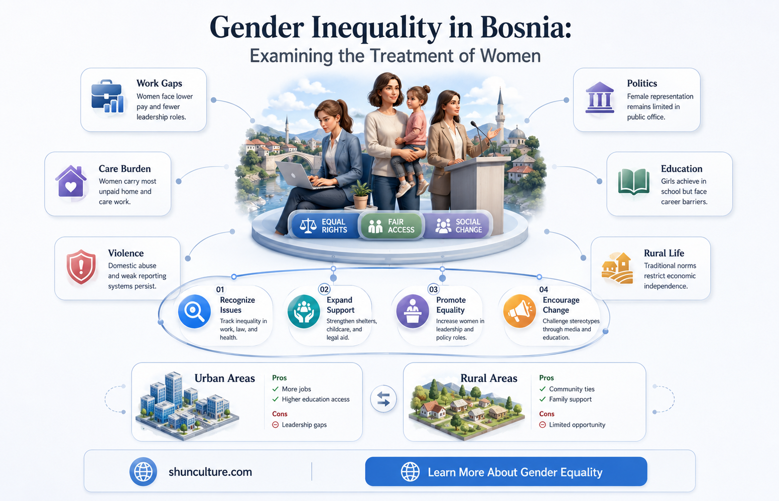 are females treated bad in bosnia