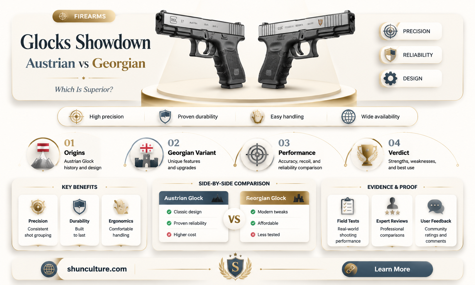 are austrian glocks better than georgian