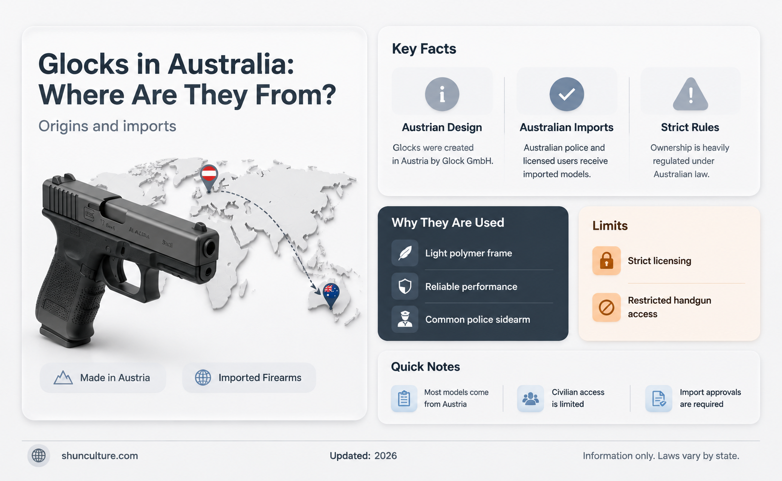 are glocks made in australia