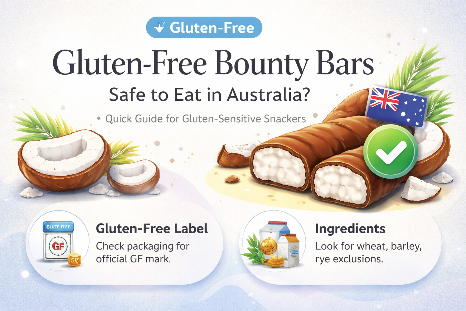 are bounty bars gluten free australia