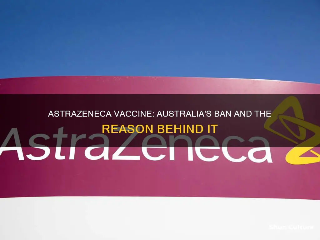 has australia banned astrazeneca vaccine