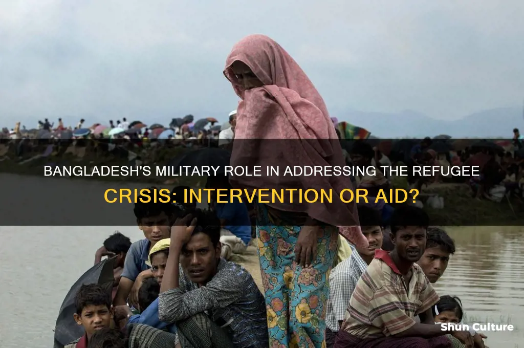 has bangladesh taken military intervention with the refugee crises