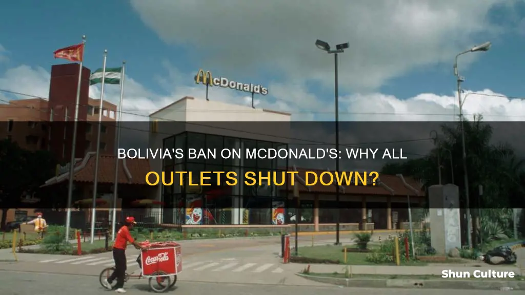 has bolivia closed all mcdinal ds restaurants