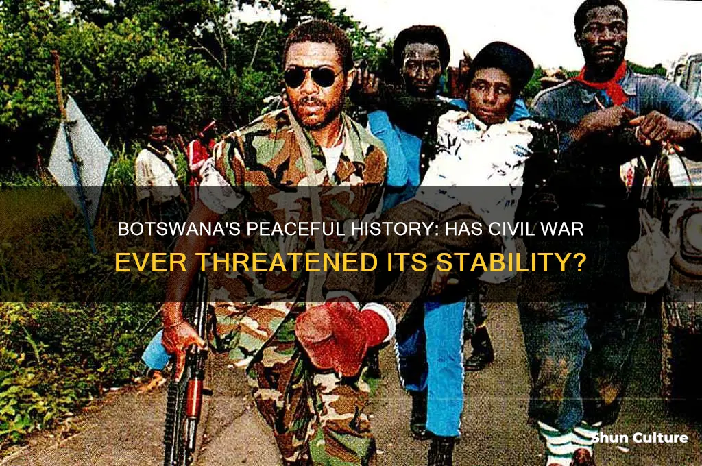has botswana experienced civil war