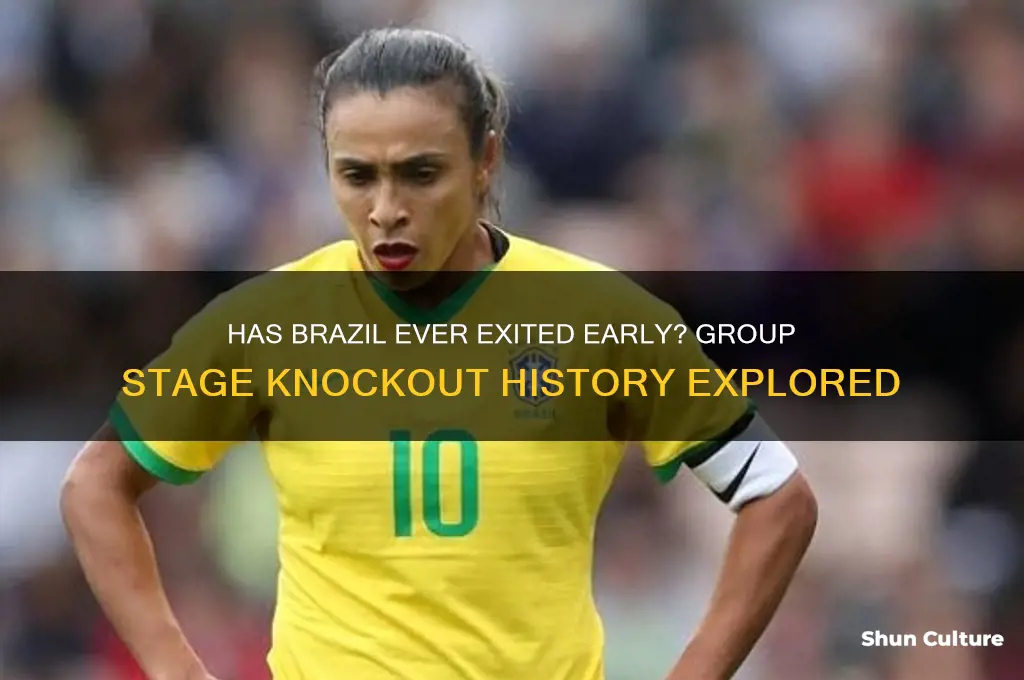 has brazil ever been knocked out in group stage