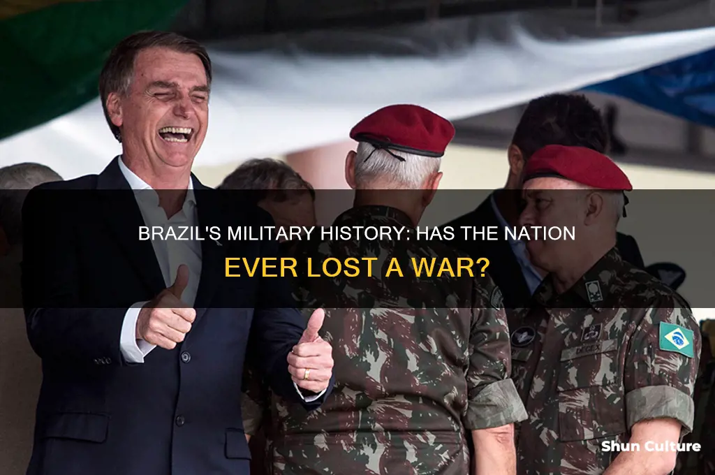 has brazil ever lost a war