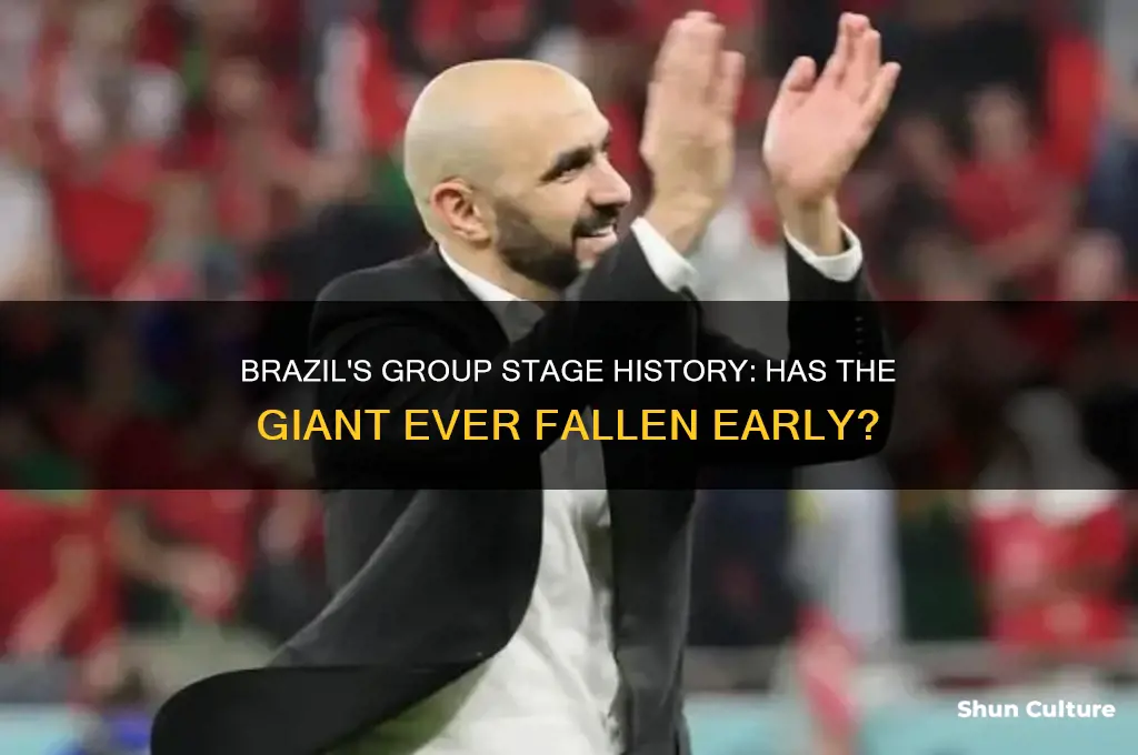 has brazil ever lost in group stage