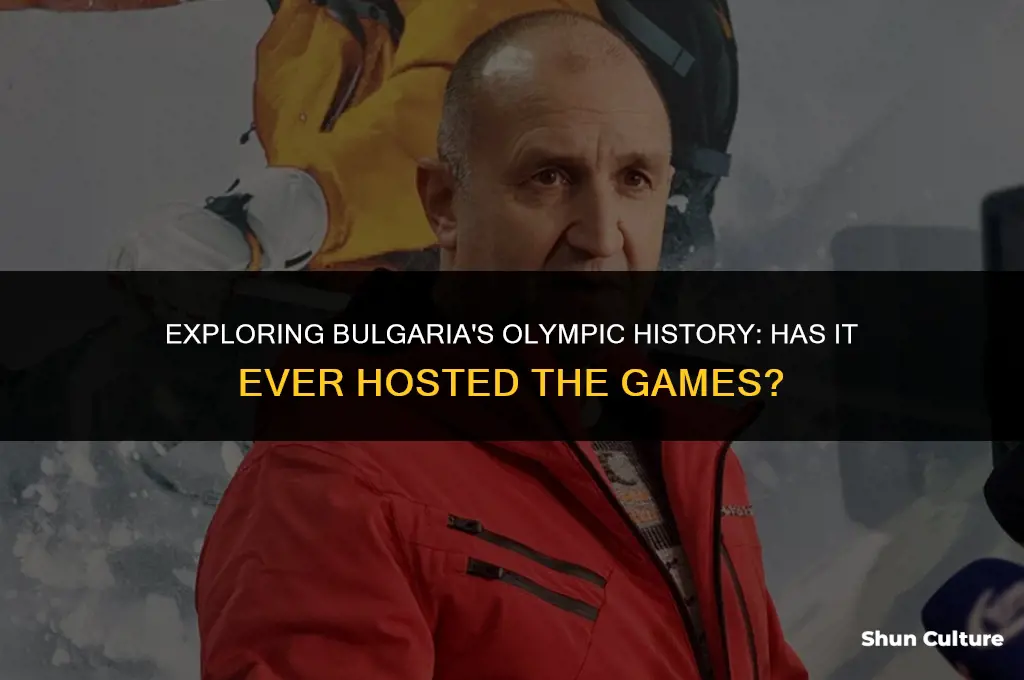 has bulgaria hosted the olympics