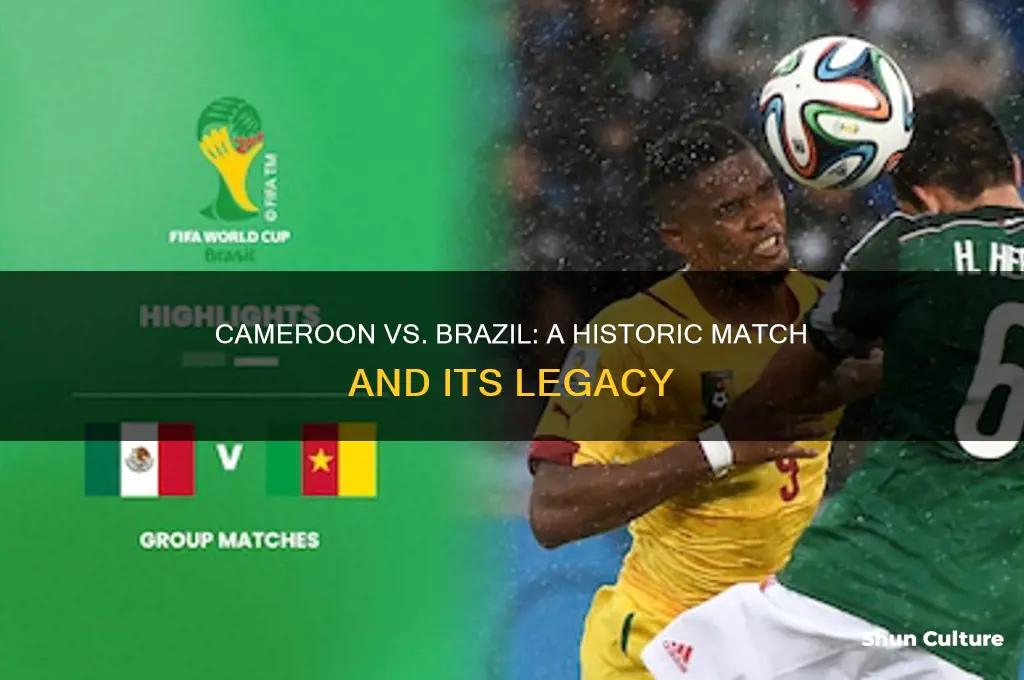 has cameroon ever beat brazil
