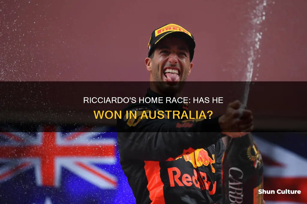 has daniel ricciardo won in australia