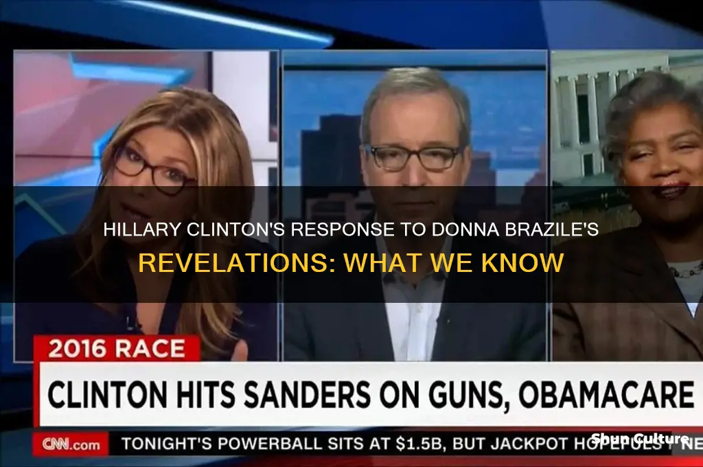 has hillary clinton responded to donna brazile