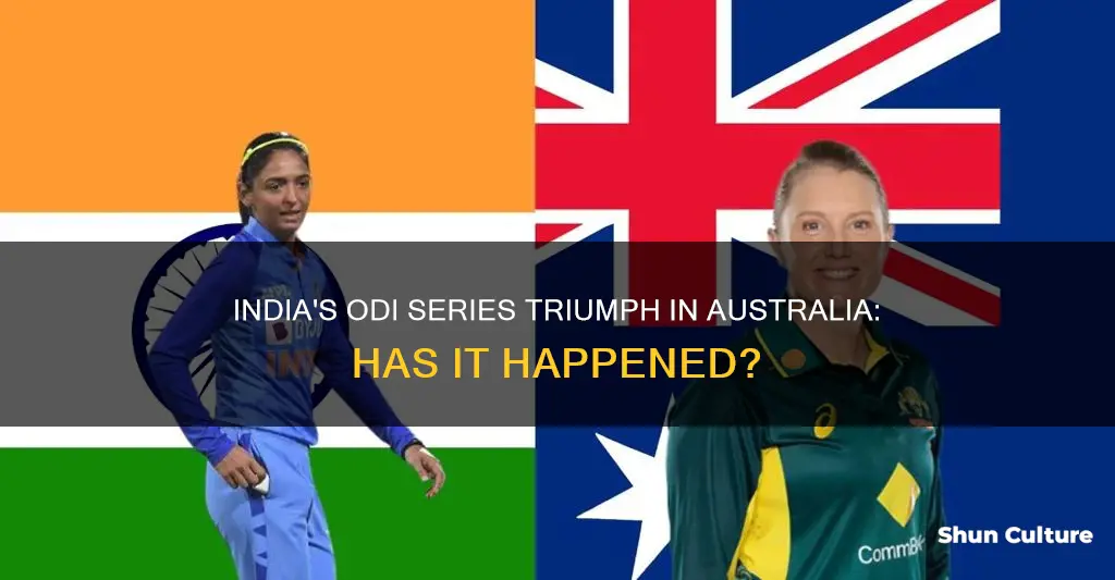 has india ever won a odi series in australia