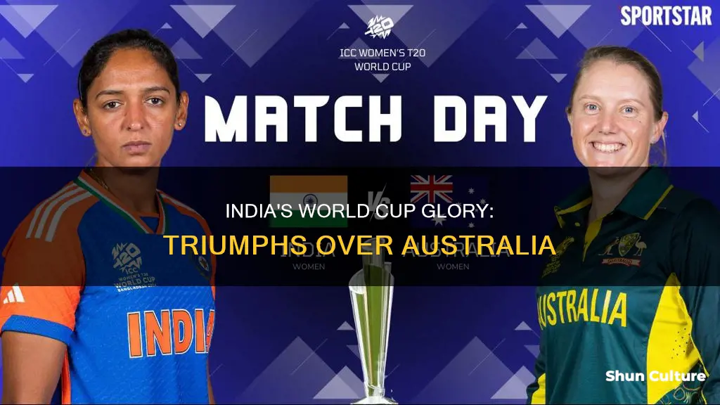 has india ever won world cup against australia