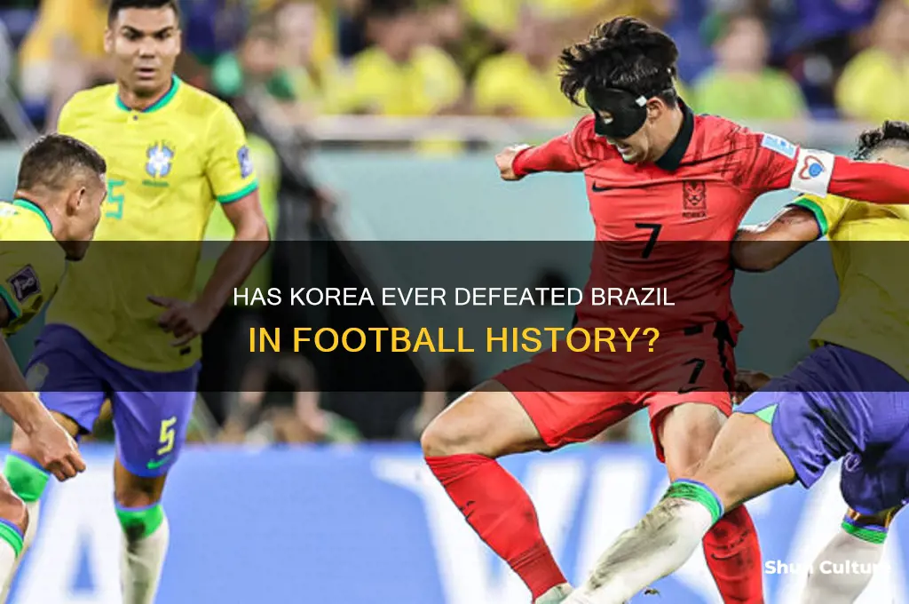 has korea ever beat brazil