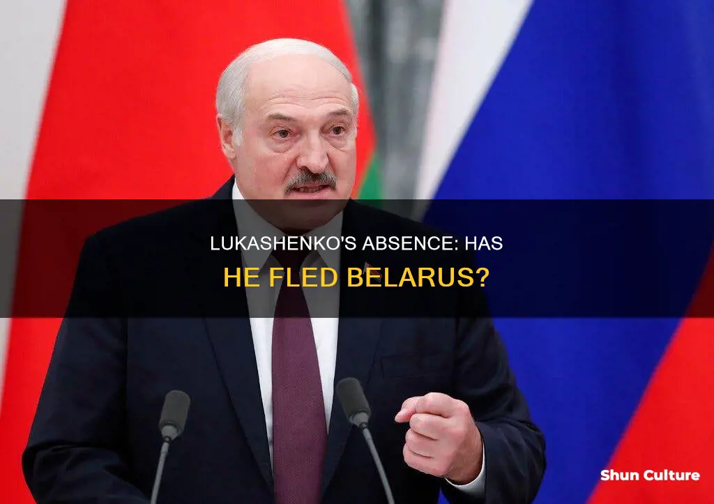 has lukashenko fled belarus