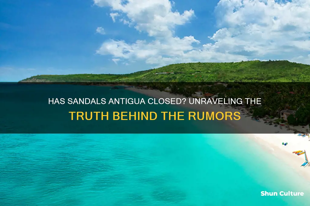 has sandals antigua closed