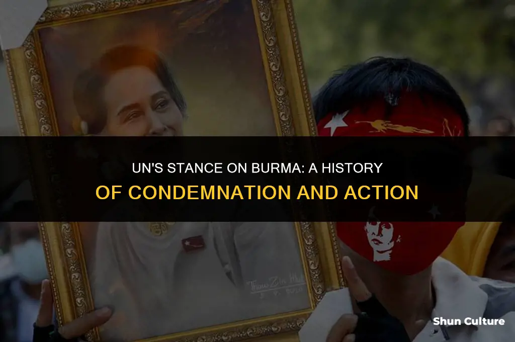 has the un ever condemned burma