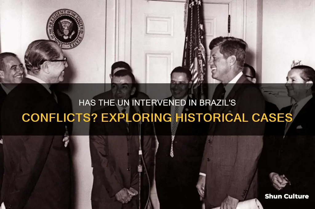 has the un ever intervened in a conflict involving brazil