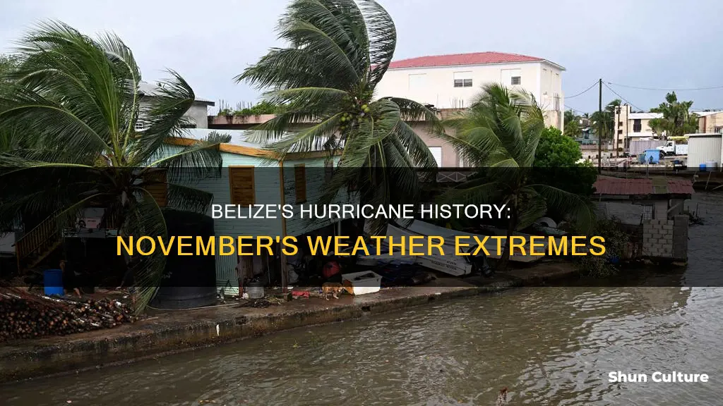 has there ever been a hurricane in belize during november