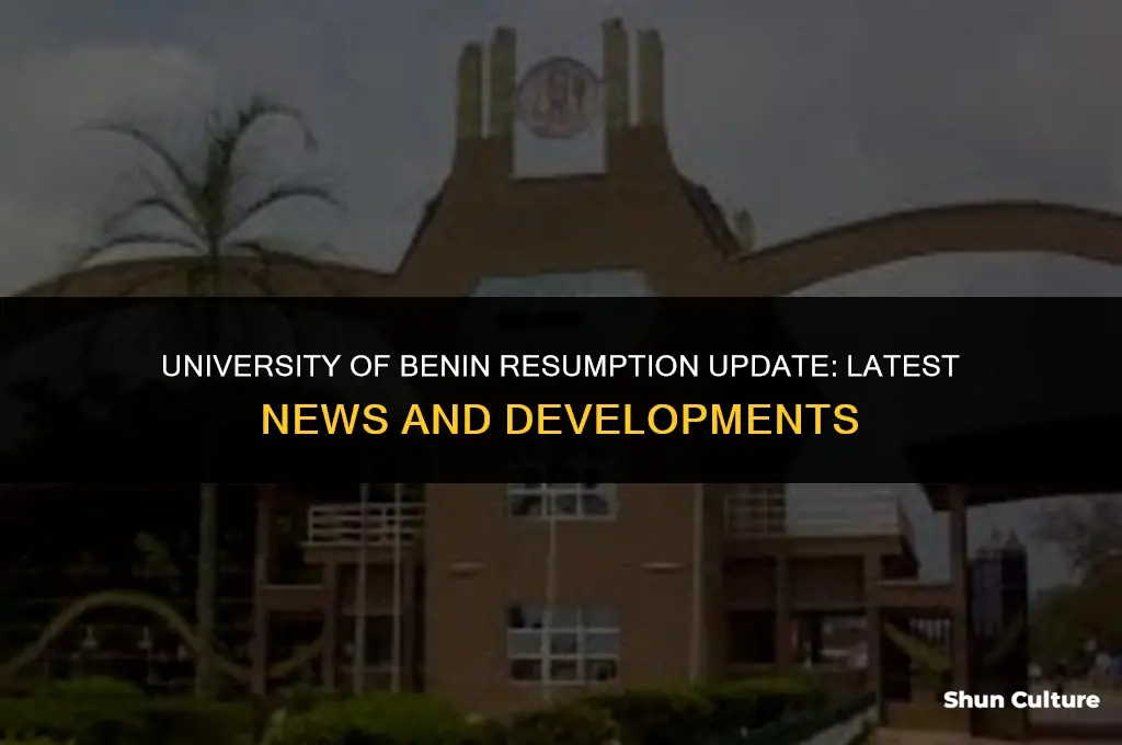 has university of benin resumed