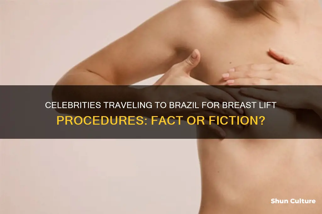 have famous people gone to brazil for breast lifts