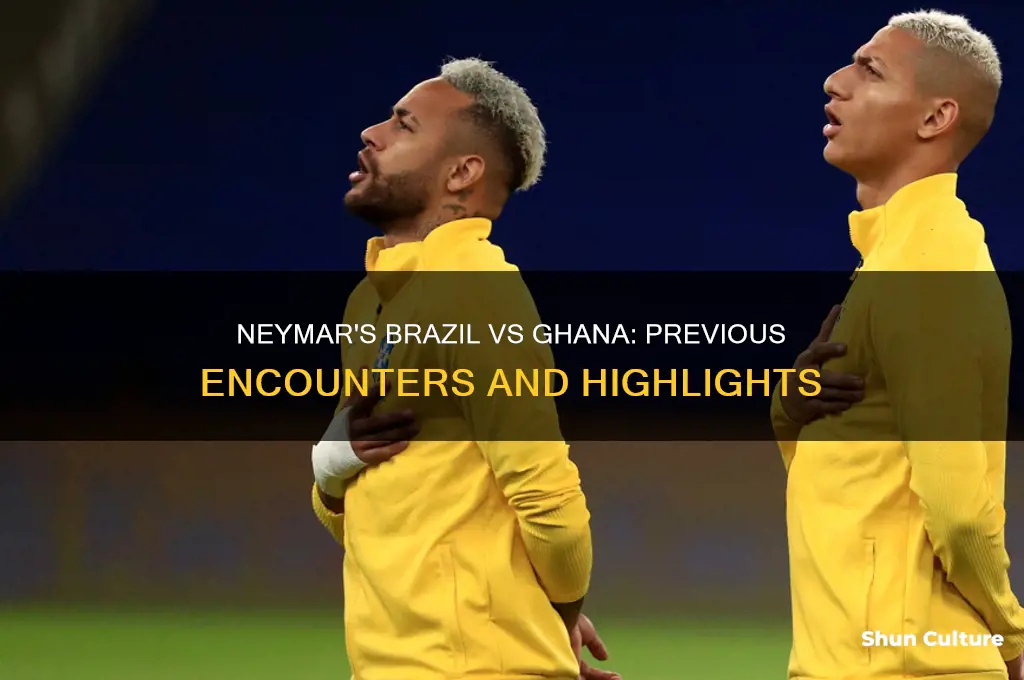 have neymar played for brazil vs ghana before