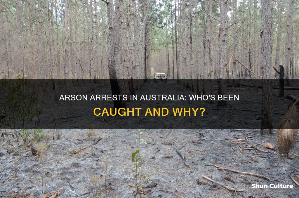 have people been arrested for arson in australia
