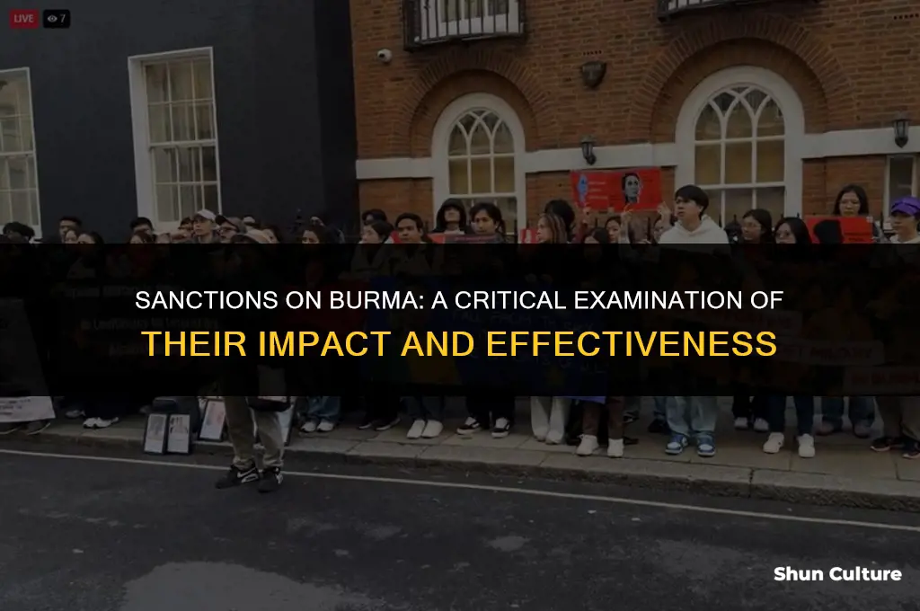 have scantions been placed on burma