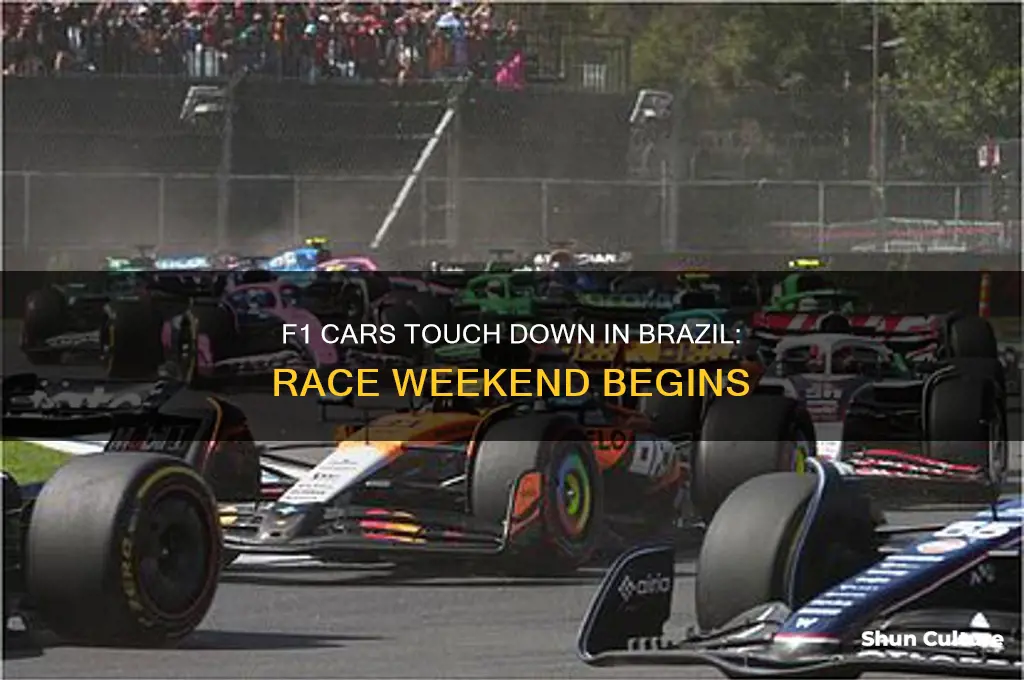 have the f1 cars arrive in brazil