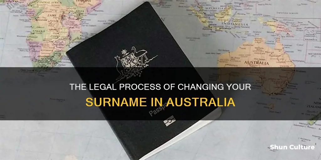 how a woman change her surname after marriage in australia