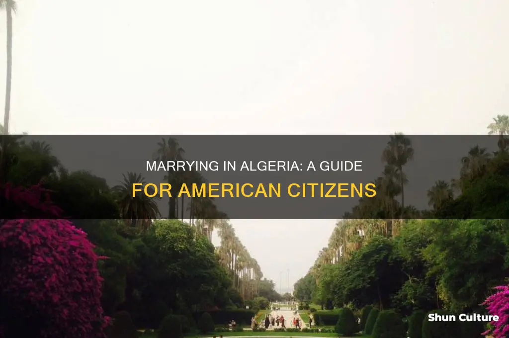how american citizen marry in algeria