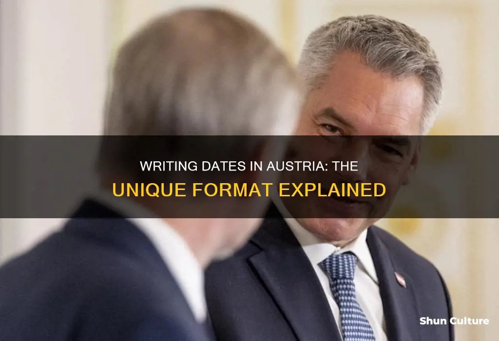 how are dates written in austria