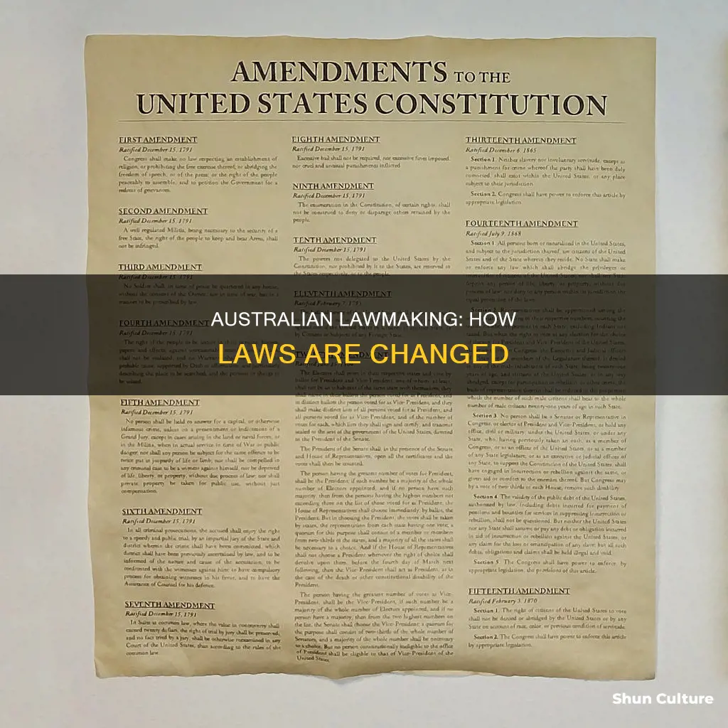 how are laws changed in australia