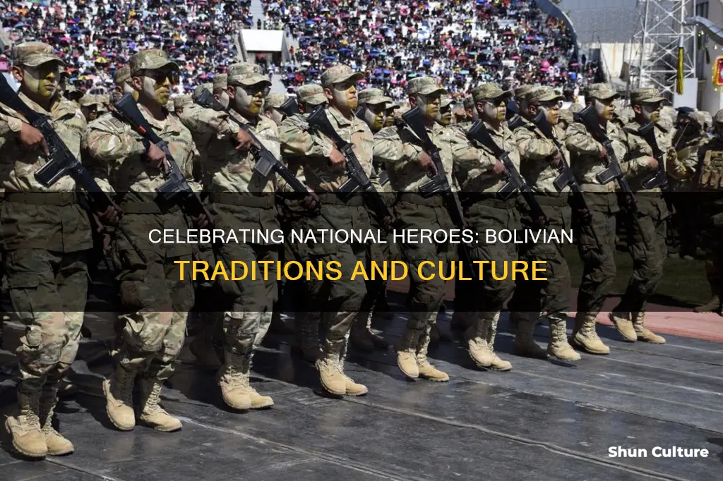 how are national heros celebrated in bolivia