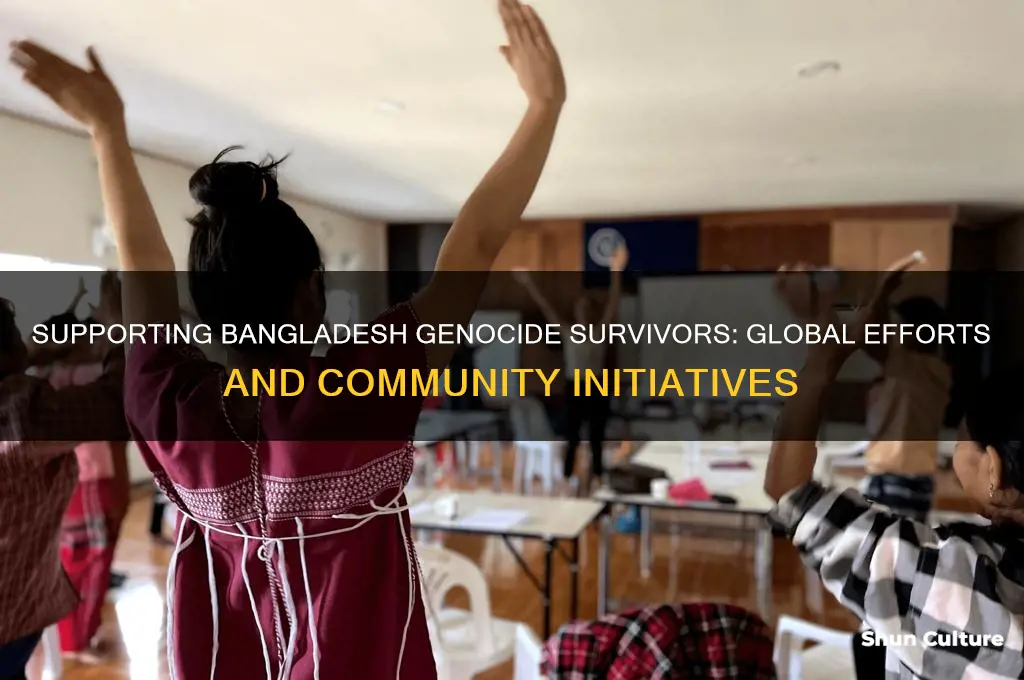 how are people helping current victims from the bangladesh genocide