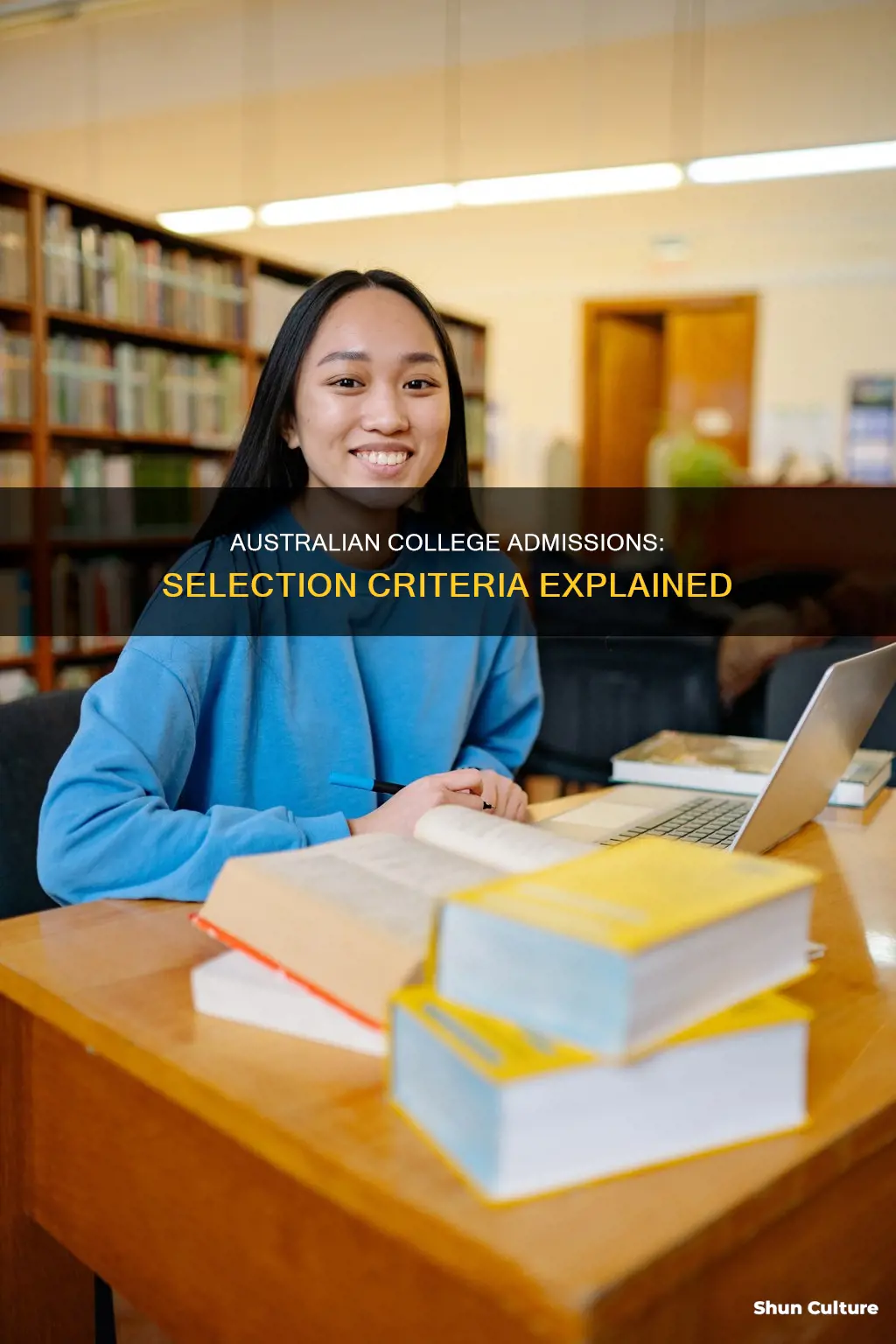 how are people in australia selected for college admission