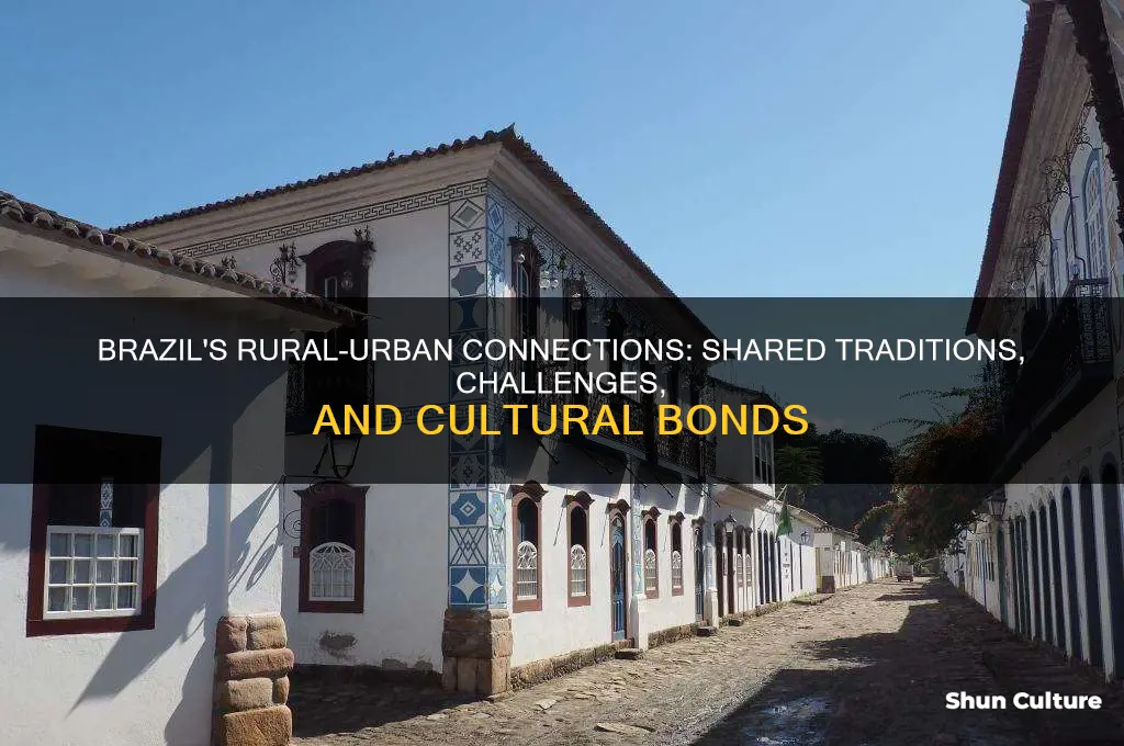 how are rural life and urban life in brazil similar