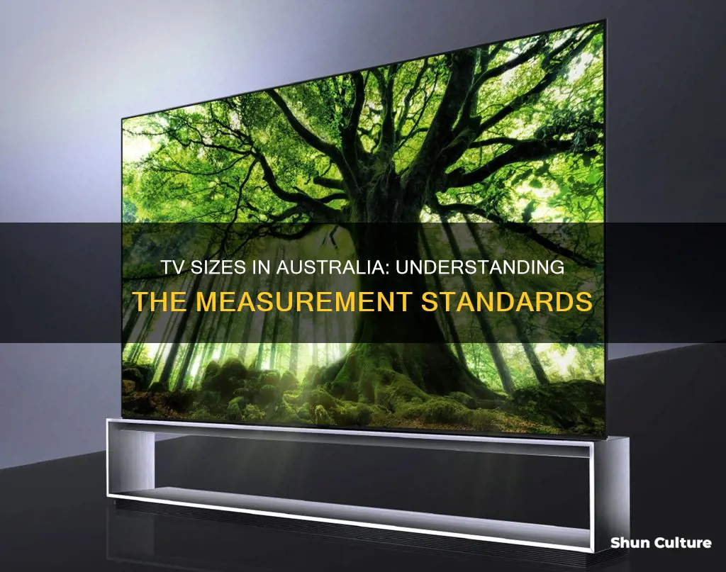 how are tv sizes measured in australia