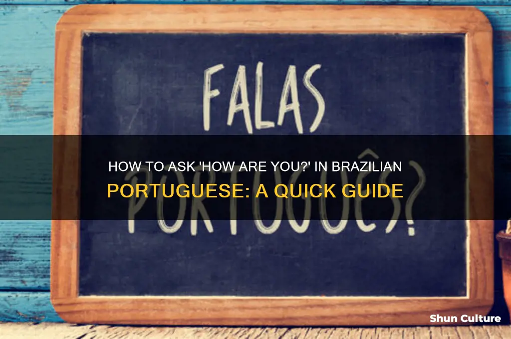 how are you in brazil translate