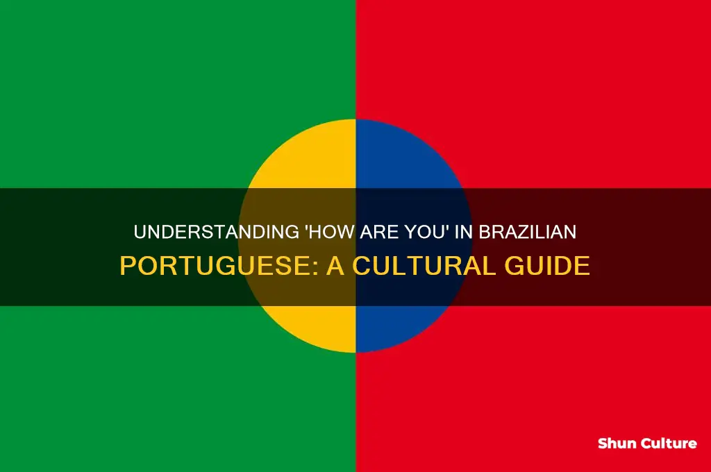 how are you meaning in brazil language