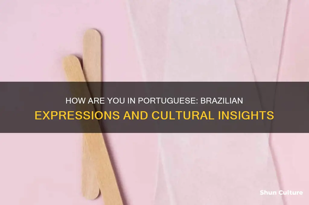 how are you portuguese brazil