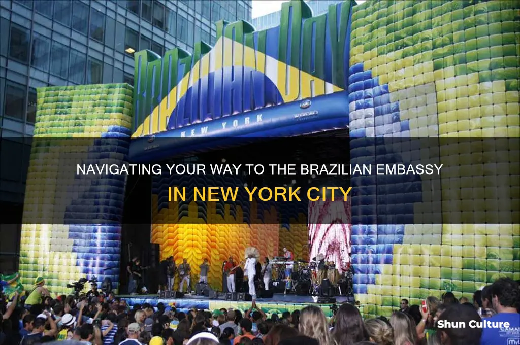 how arrive embassy brazil nyc