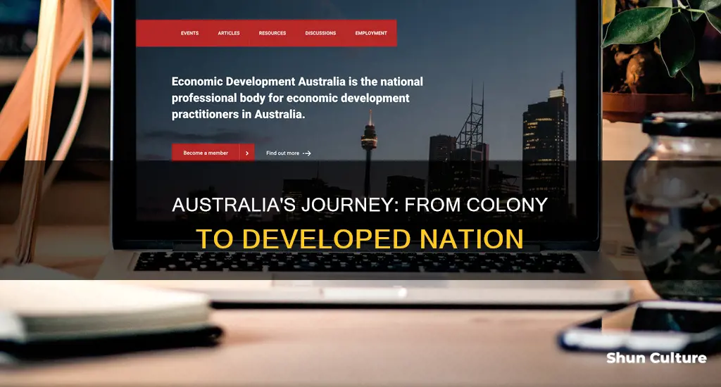 how australia became a developed country