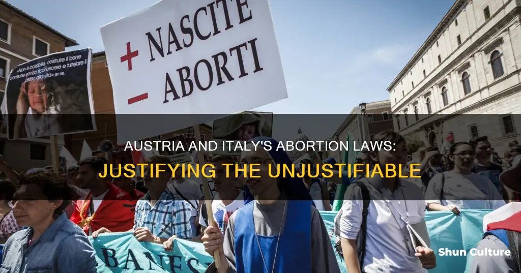 how austria italy justify abortion