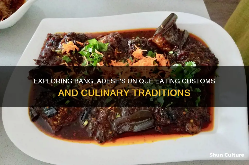 how bangladesh eating customs