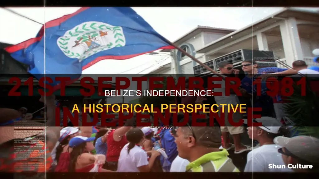 how belize gained its independence