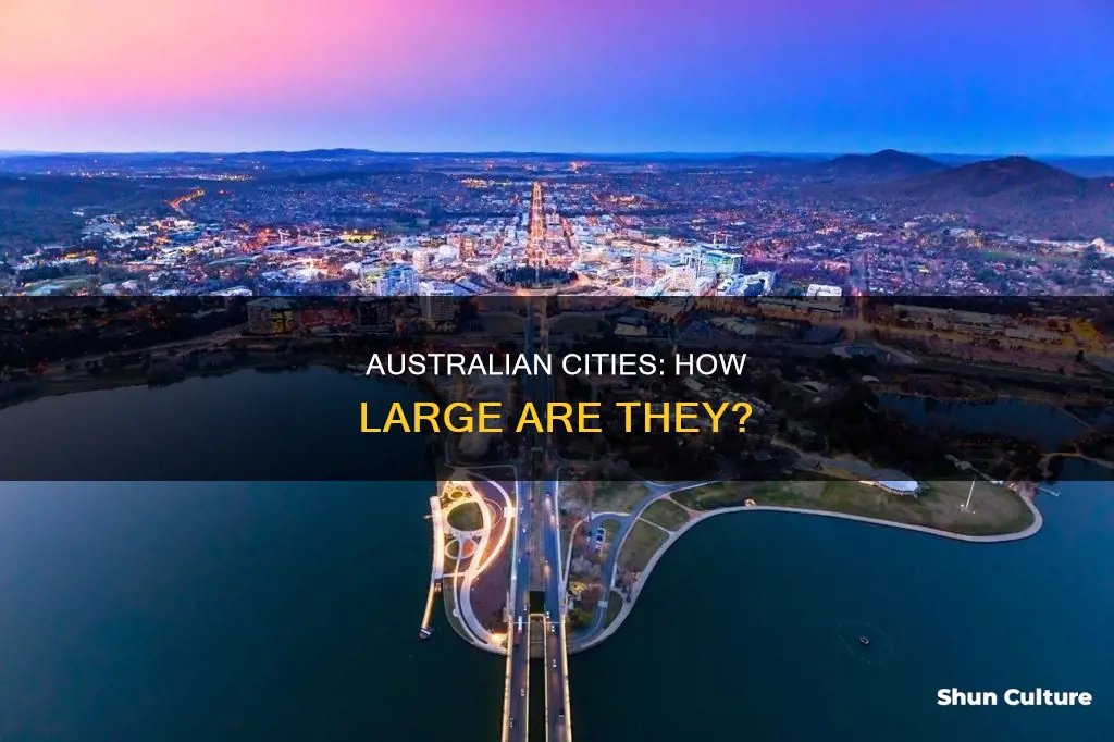 how big are australian cities