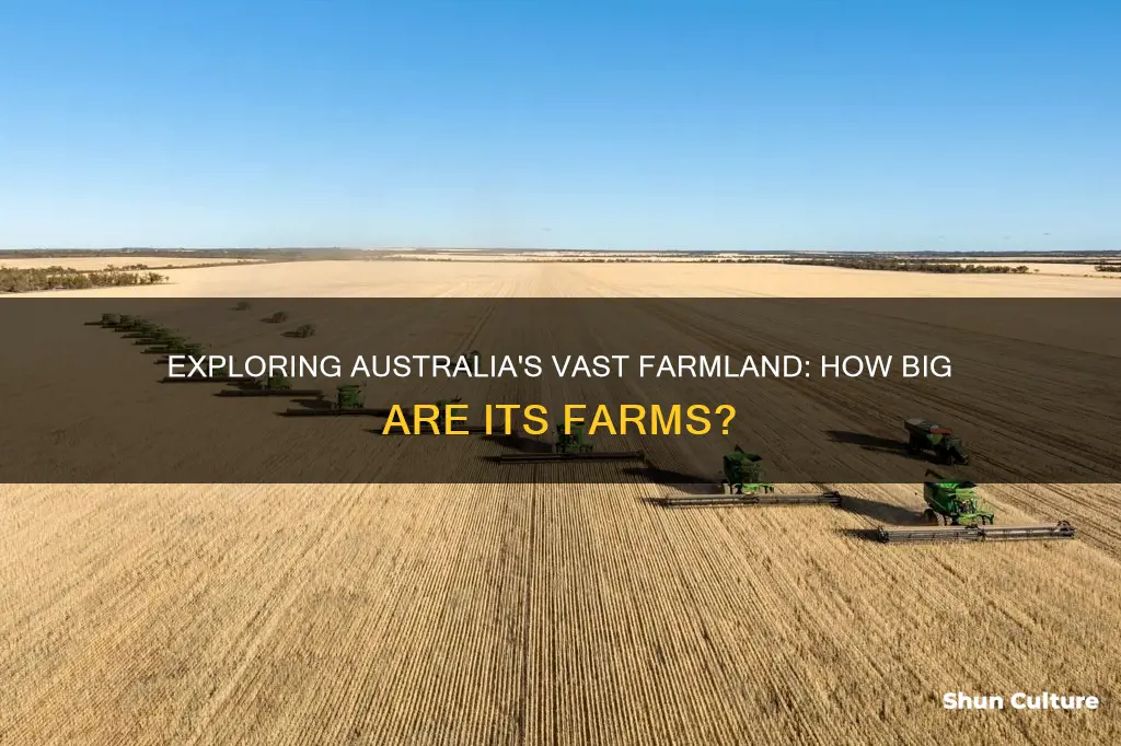 how big are farms in australia